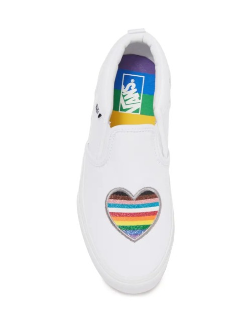 Asher Rainbow Heart Slip-On Sneaker
