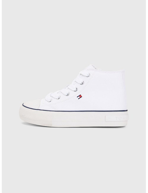 TOMMY HILFIGER Sneaker haut de gamme en toile française Sport Luxe