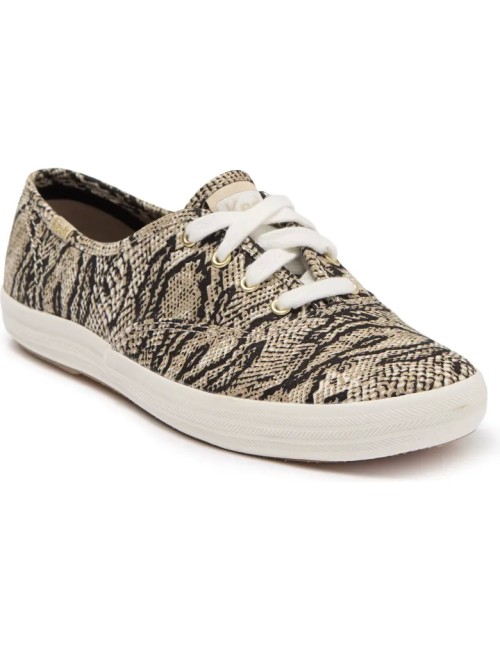 Sneaker en toile imprimé peau de serpent KEDS