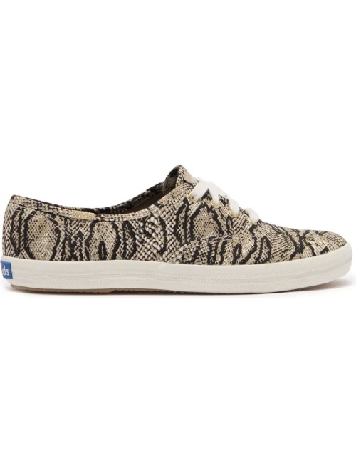 Sneaker en toile imprimé peau de serpent KEDS