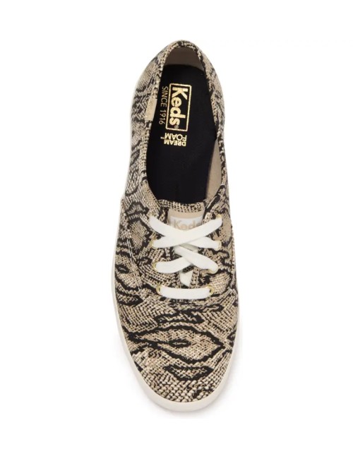 Sneaker en toile imprimé peau de serpent KEDS