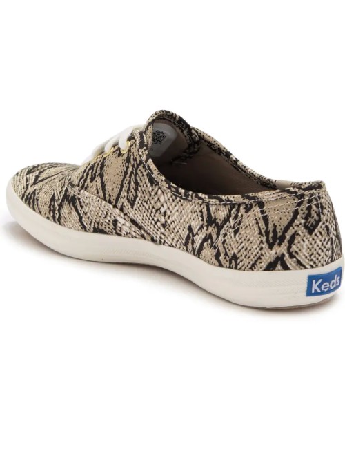 Sneaker en toile imprimé peau de serpent KEDS